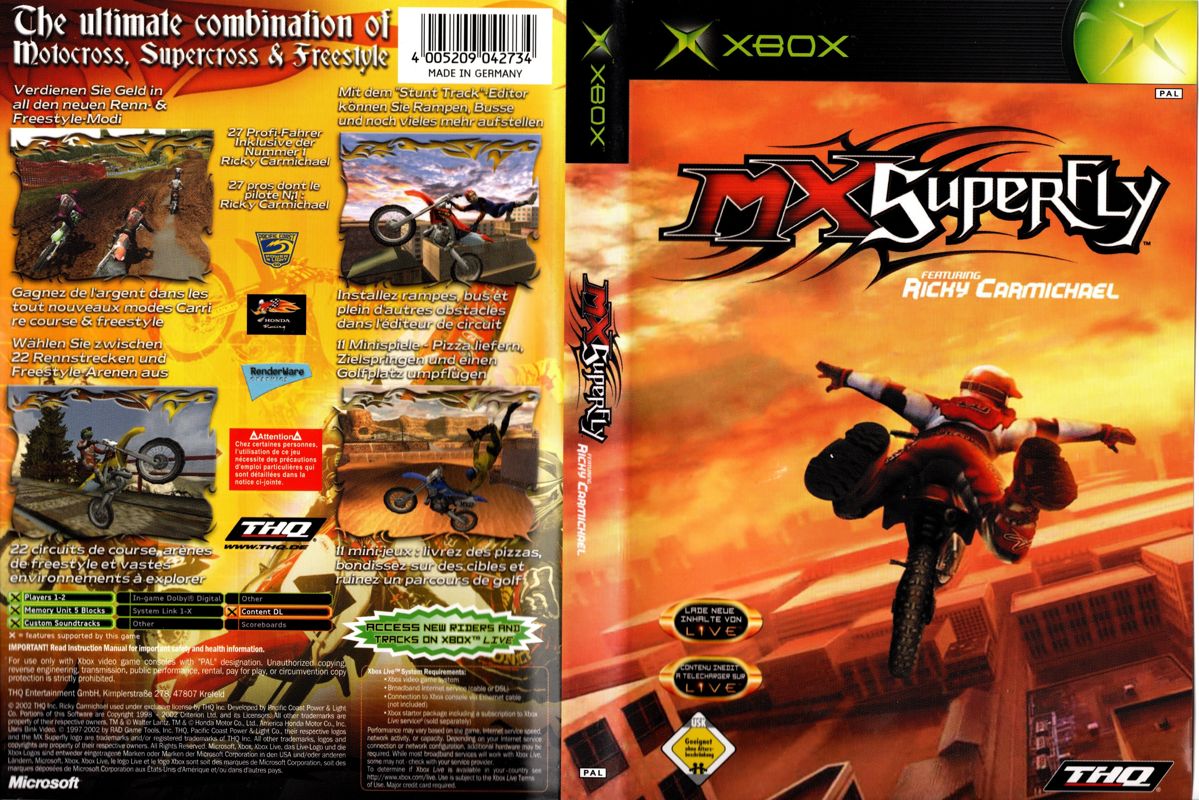 MX Superfly box art for Xbox